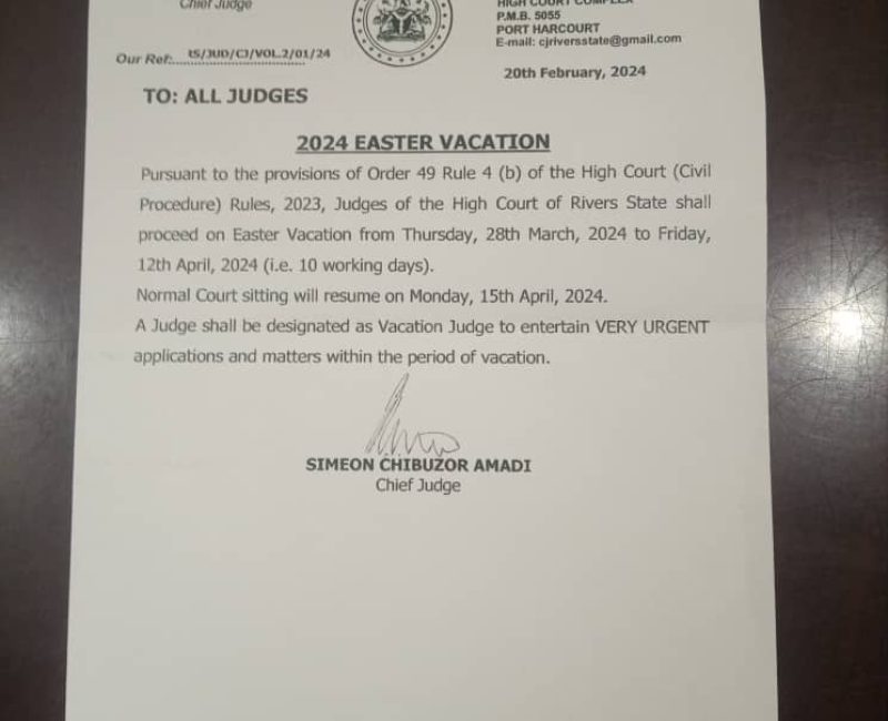 Easter Vacation 2024